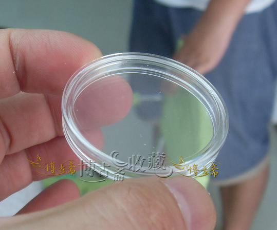 Inner diameter 38 6mm acrylic material British raw Xiao An ounce Silver coin special plastic round case high 3mm