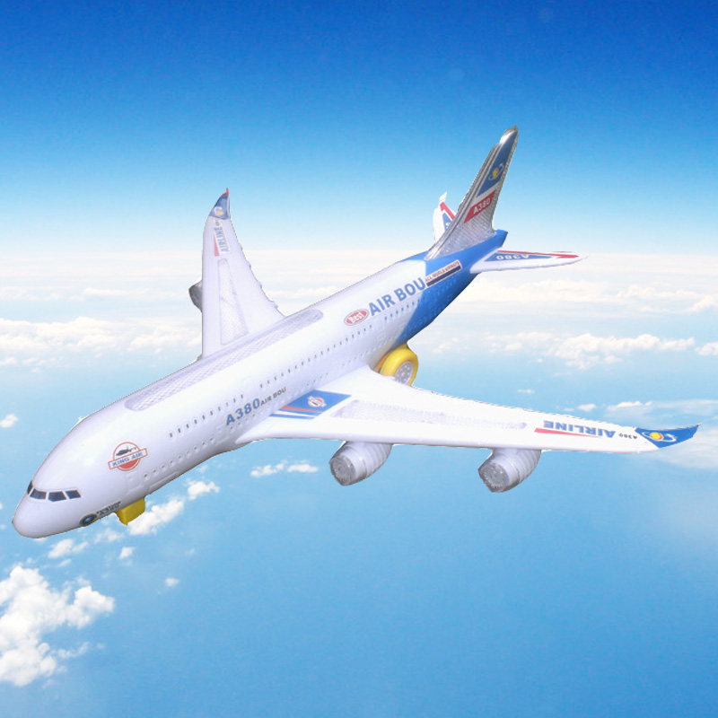 仿真电动玩具大飞机模型空中巴士飞机儿童玩具电动飞机A380大号