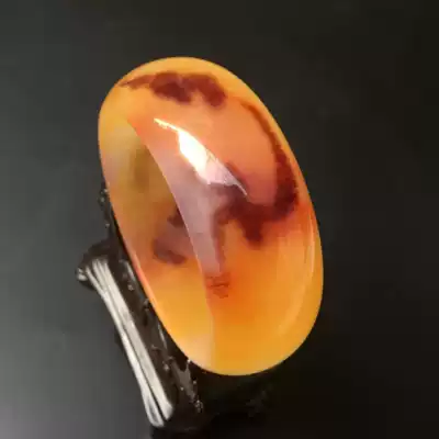 Jade bracelet Xinjiang Hetian Jade Gold silk jade bracelet Gold silk jade tiger skin pattern bracelet Gobi Jade bracelet widened