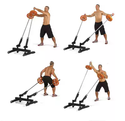 Home commercial core trainer single-barrel mine double-barrel mine barbell Rod swing Rod sleeve fitness equipment