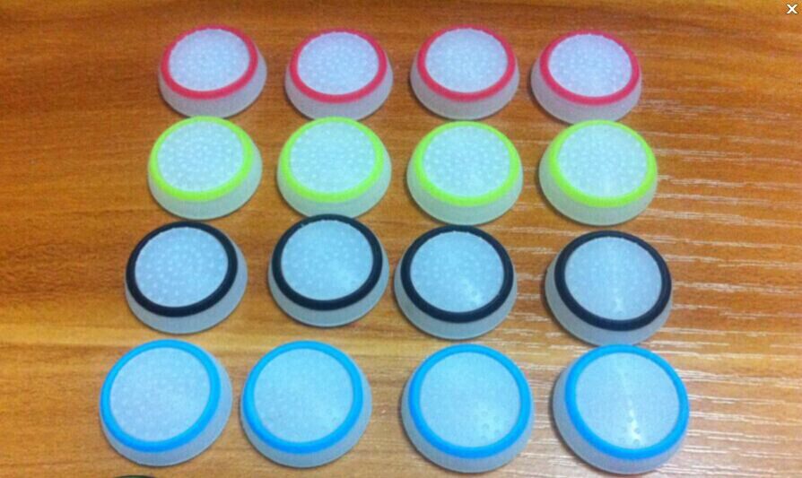 Factory Wholesale PS4 XBOXone XBOX360 PS3 luminous bicolor anti-slip cap rocking lever cap silicone cap