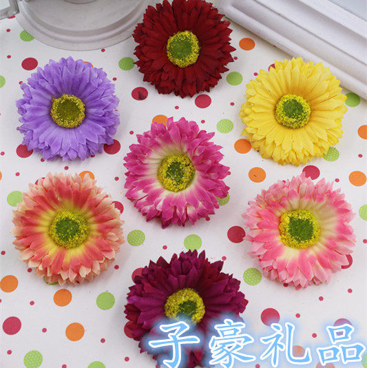DIY Daisy simulation silk flower chrysanthemum multi-layer sunflower artificial flower tiara wedding floral photography props