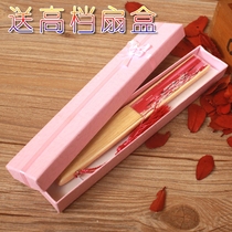 Buy 4 get 1 women's fan silk antique fan women's folding fan retro Chinese gift classic small silk fan