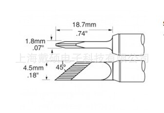 METCAL OKI SCV-DRH45AR branded iron head Shanghai Dai Shuo Electronic original installation fake one penalty ten