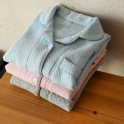 Bộ đồ ngủ cho cặp đôi Bộ đồ không khí cotton dày cho gia đình Quần áo nam và nữ mùa thu đông
