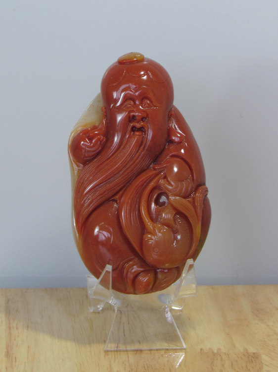 Natural Xinjiang three color jade jade jade plays a piece of hanging pendant hands play piece of life star jade sculpture