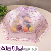 Rice Vegetable Hood Anti Fly Cover Dish Hood Foldable Dining Table Hood Food Cover Rectangular Leftover Hood cover Vegetable Round Hood