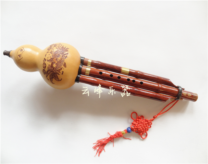 Sen bird gourd silk children adult professional natural mahogany rod adjustable rotation control and harmony double sound gourd