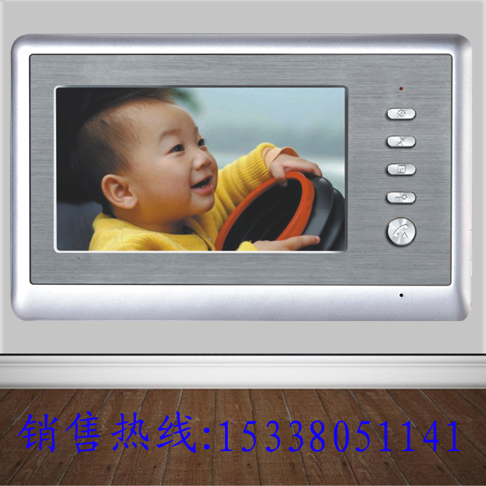 Jiadabao produces 7-inch color building intercom extension video intercom doorbell with intercom and remote unlock