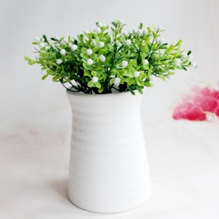 Contracted and I household adornment small place ceramic simulation flower suit vase creative shelves sitting room decoration