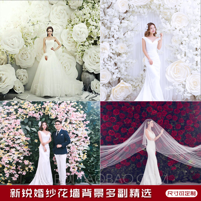 2022 New Style Wedding Garden Photography Background Studio theme written digital painting and photo background paper