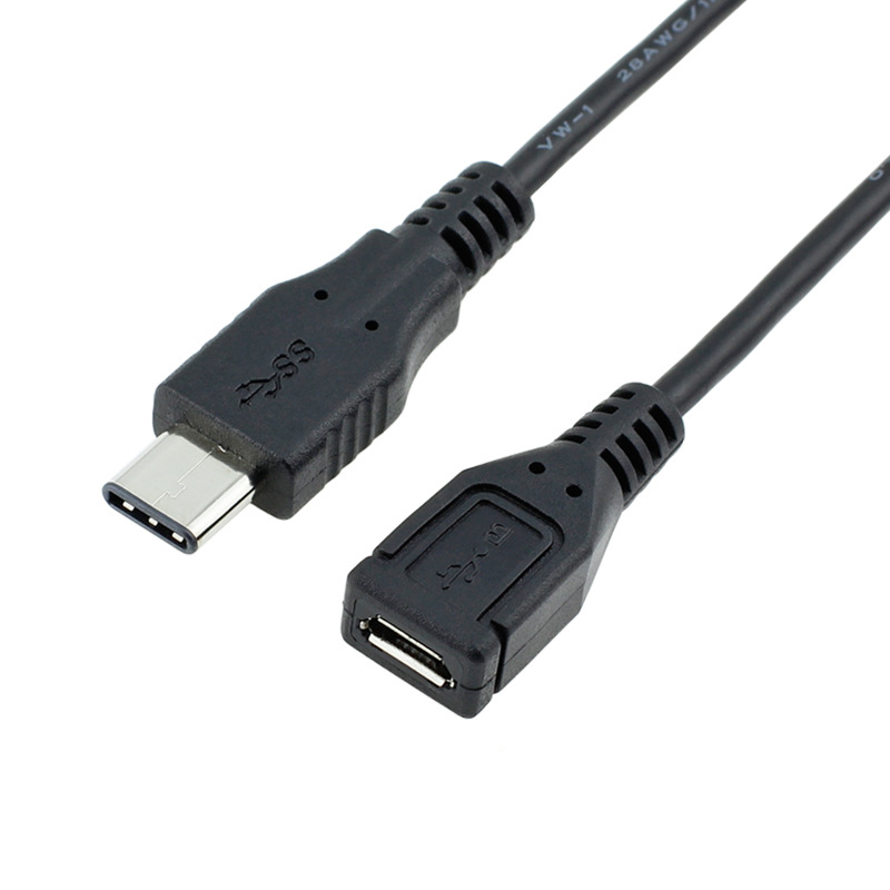 Type-C Male to Micro USB 5 Pin Female Sync Charging Cable