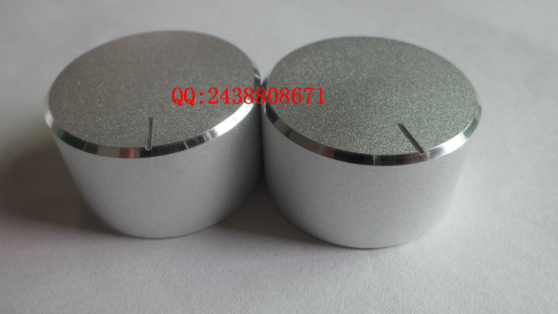 Amplifier knob Volume knob Potentiometer knob Aluminum alloy knob 30x17 silver smooth with scale