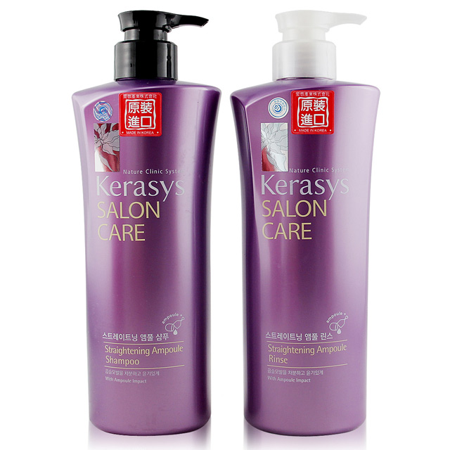 韩国进口 kerasys爱敬香水洗发水套装600ml*2正品 柔顺防断进口