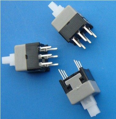 5.8X5.8 button switch button switch 5.8*5.8MM self-locking switch 6 pin flat head high quality
