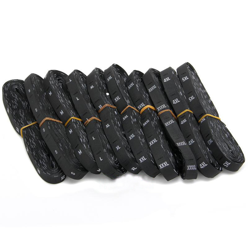 Spot weaving code digital cloth size label digital dimensionslabel digital dimensionslabel black bottom clothing code