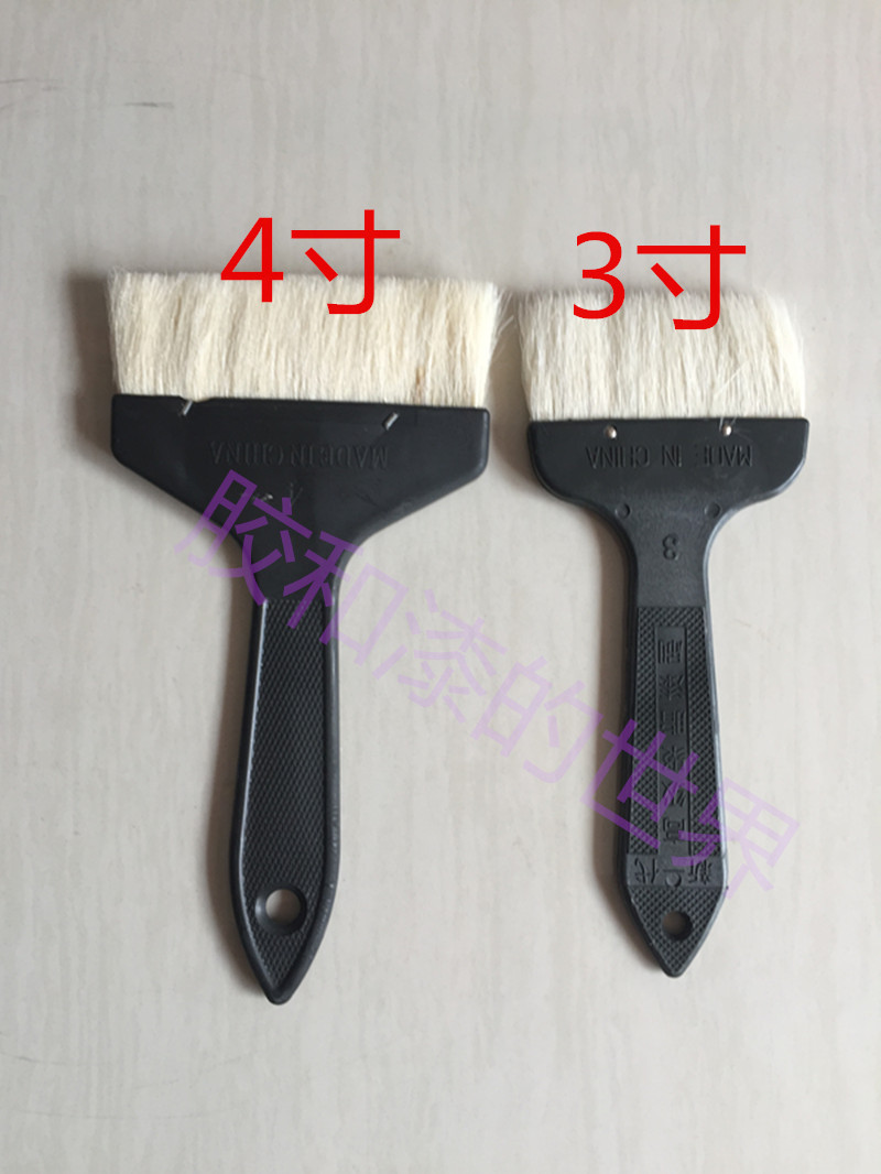 High quality plastic handle wool brush Wool paint brush Paint brush does not shed hair Acid and alkali resistance