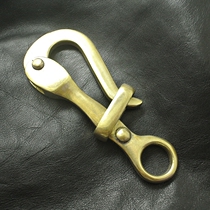 Dongguan Broken Copper Pirate Hook Belt Buckle Head Belt Buckle Male Belt Accessories Hook with buckle brass Quick tear cavalier