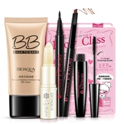 泉 雅 Bộ trang điểm sáu mảnh mascara kẻ mắt mascara BB cream Bộ mỹ phẩm