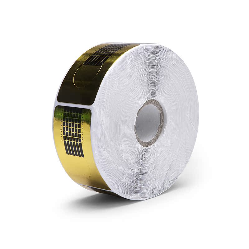 美甲纸托方形纸托水晶甲光疗甲延长纸托金色美甲工具用品