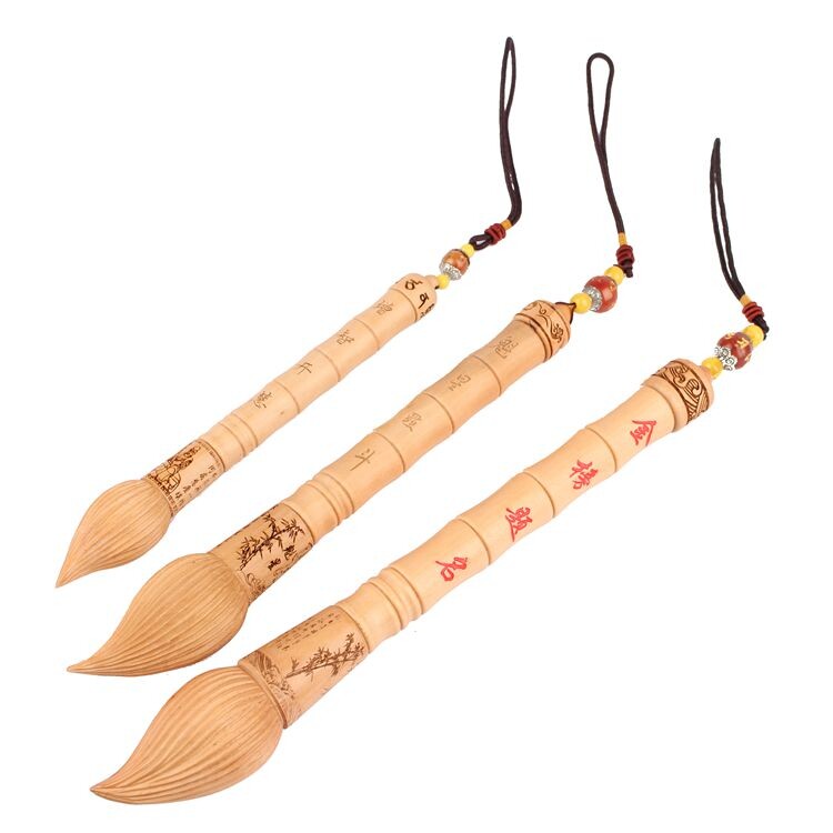 Peach wood Wenchang pen pendant pendant