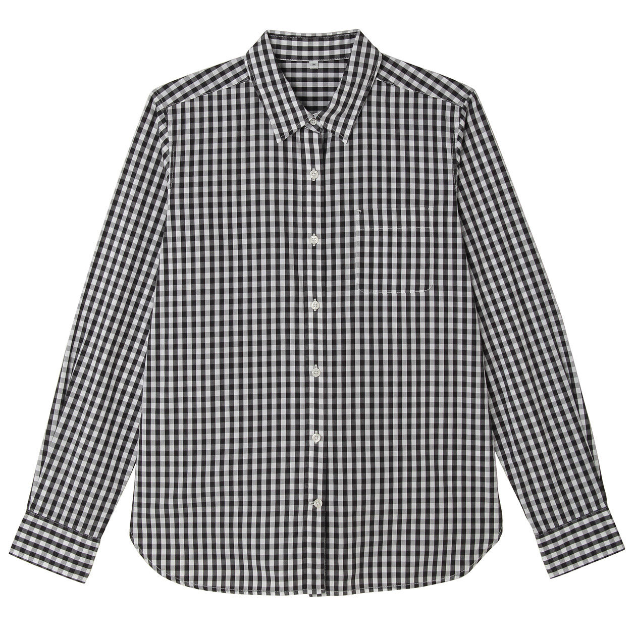 无印良品 MUJI 女式 棉双重格子衬衫