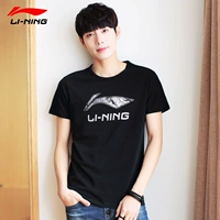 Li Ning thể thao ngắn tay T-Shirt nam new breathable cotton độ ẩm wicking văn hóa áo sơ mi chạy đào tạo của nam giới áo sơ mi áo ba lỗ nam tập gym