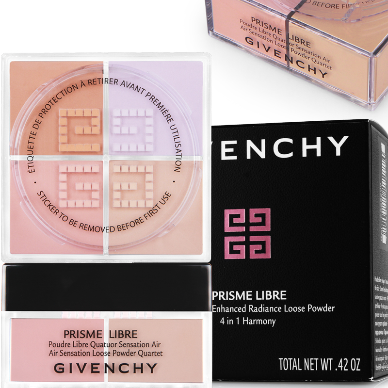 Givenchy纪梵希 轻盈无痕明星四色散粉12g 7号 四宫格蜜粉 透明版