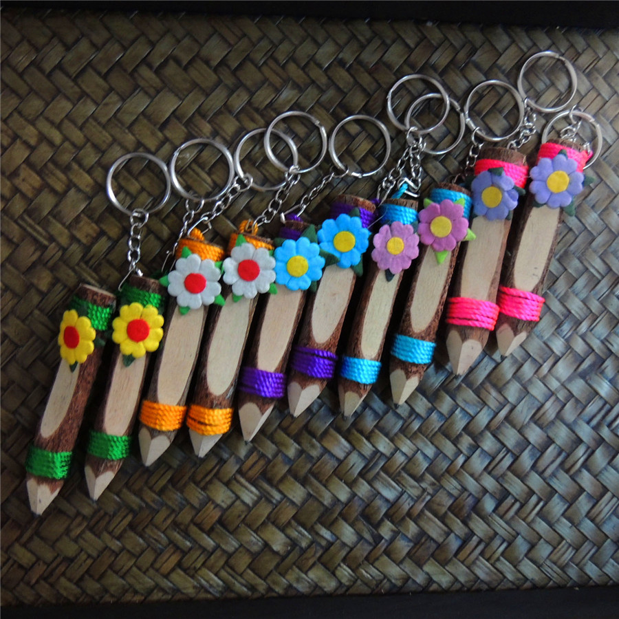 Shima Ha Thai special crafts tourist souvenirs Solid wood Thai pencil gifts are priced as a single price