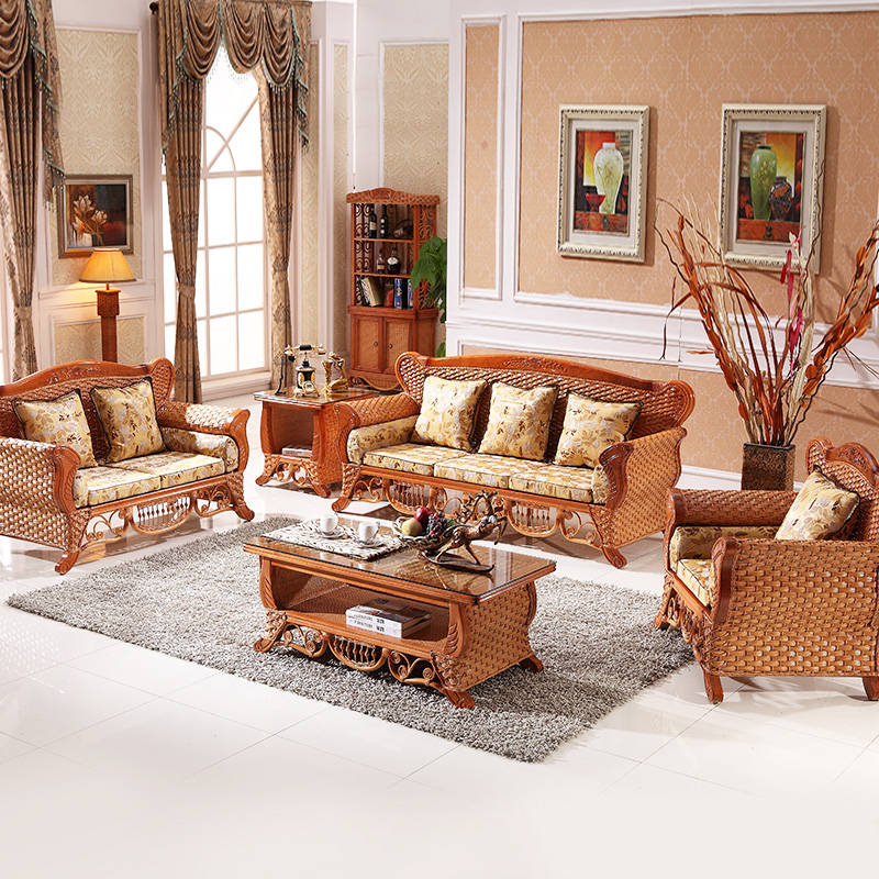 Rattan Sofa Vine sofa Rattan Sofa Combined Living-room Vines Bamboo Sofa Rattan sofa-Sofa Rattan sofa-Taobao