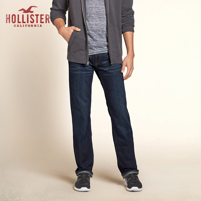 Hollister Slim Straight 牛仔裤 男 92166