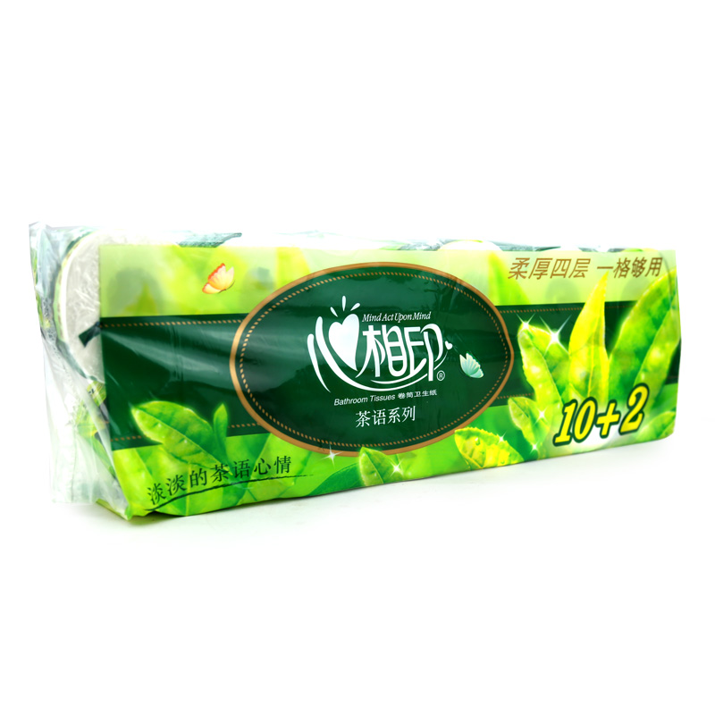 心相印茶语系列柔厚三层10+2卷筒卫生用纸135gBT2812