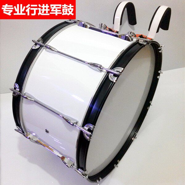 Milson Instrument Professional Level Backrack Travel Large Army Drump Capacity White Surface Military Orchestra Special Drums