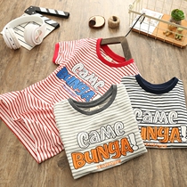 Children short sleeve T-shirt pure cotton summer dress 2018 new CUHK Scout half sleeve blouse Casual Boy Striped Body Shirt