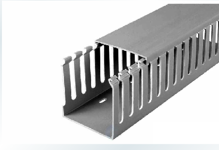 Quality PVC line trunking H40 *W40 4040 routing trough grey trunking cable wiring trough