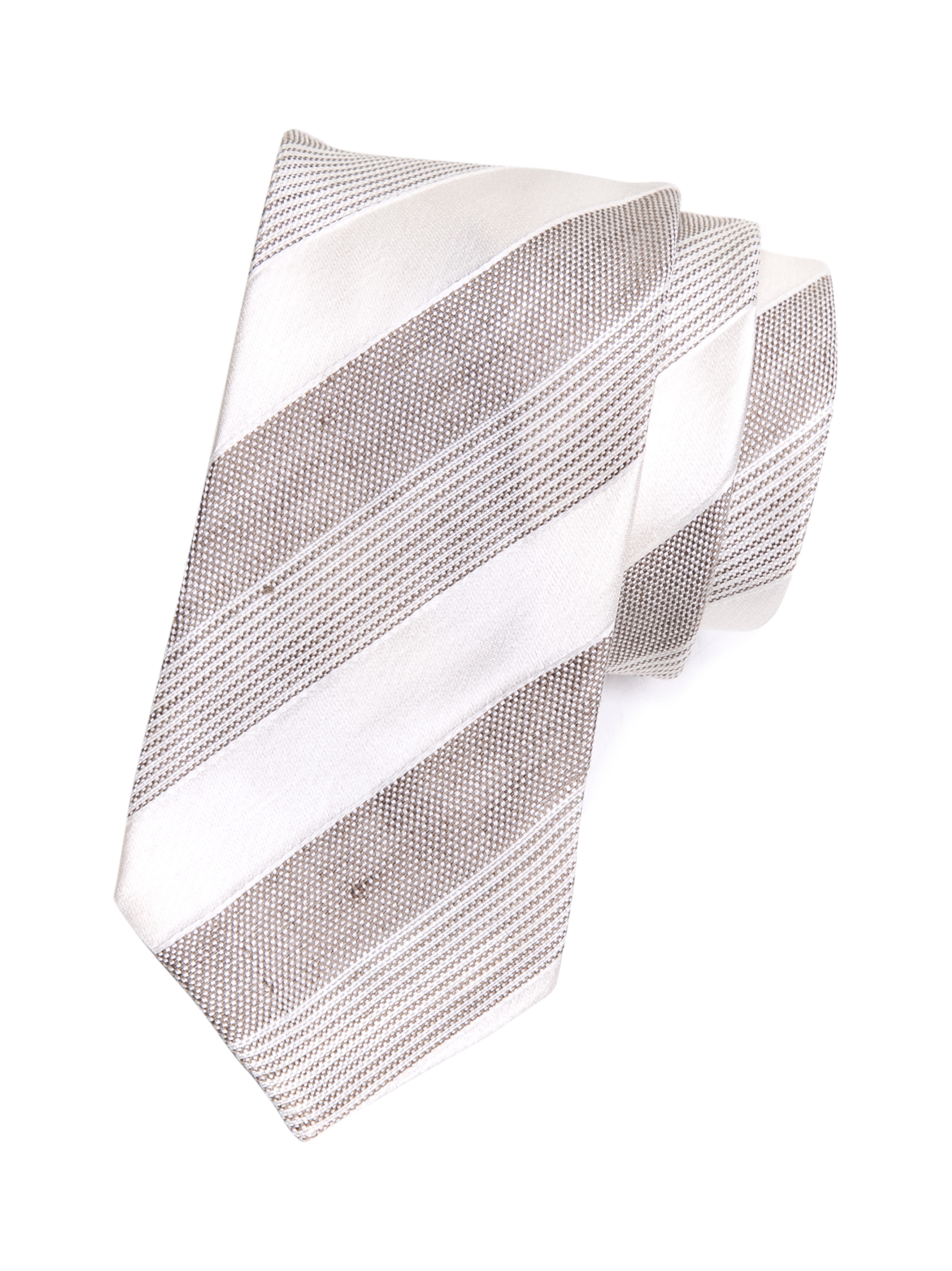 Dolce&Gabbana 拼色条纹拼接领带