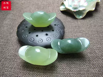 Natural Xiuyu jade Ingot Jade Feng Shui small ornaments Jade ornaments Handle pieces Play pieces Jade