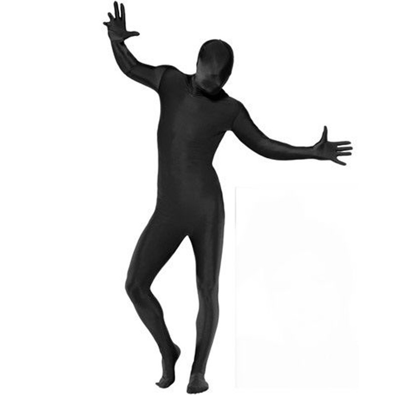 Qijun Cos Costume Black Full-Body Suit Black Jumpsuit Invisible Man Lycra Invisible Man Stage Black Suit Qijun Cos Costume Black Full-Body Suit Black Jumpsuit Invisible Man Lycra Invisible Man Stage Black Suit