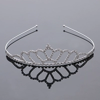 Công chúa nhỏ kẹp tóc bé gái diadem phụ kiện tóc Trẻ em vương miện sáng bóng rhinestone headband bé tiara hoa phụ kiện cô gái băng đô turban