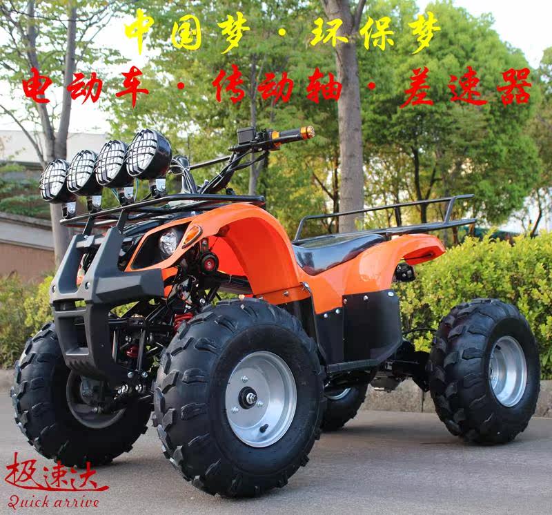  48V60V Unite differential 500-750W electric small bull ATV 8 inch four-wheeled electric vehicle