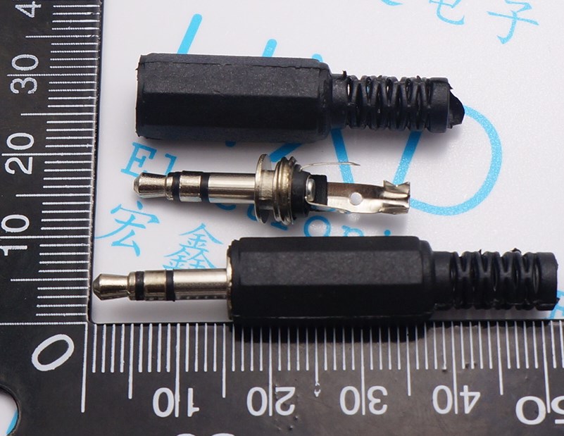 Weld Wire 3 5MM Audio Plug 3 5 Stereo Plug Headphone Plug Double Channel Plug-Taobao