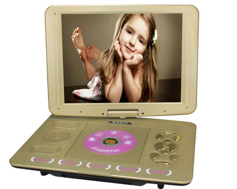 25 inch Xianke Mobile DVD All Portable EVD Player with small TV Smart WIFI network