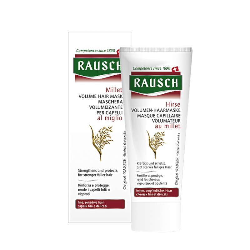 瑞士Rausch路丝小米精华丰盈亮发膜100ml