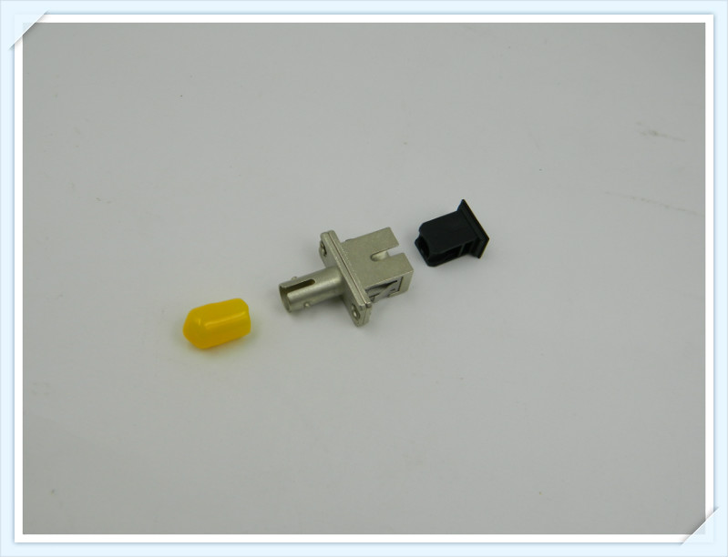 ST-SC flange optical fiber adapter coupler telecom grade alloy material
