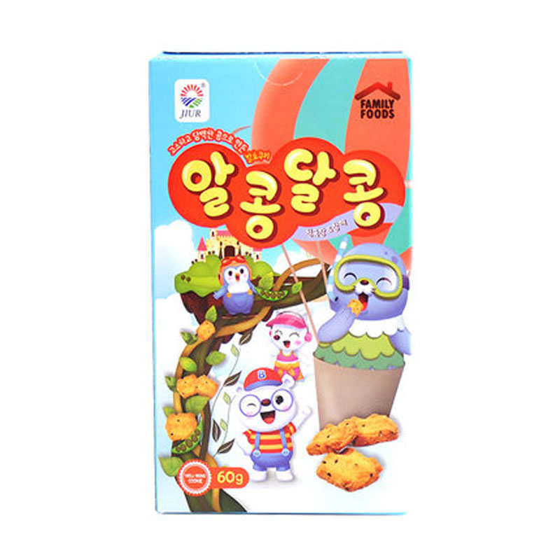 【天猫超市】韩国进口零食品九日牌零添加儿童益生菌营养饼干60g