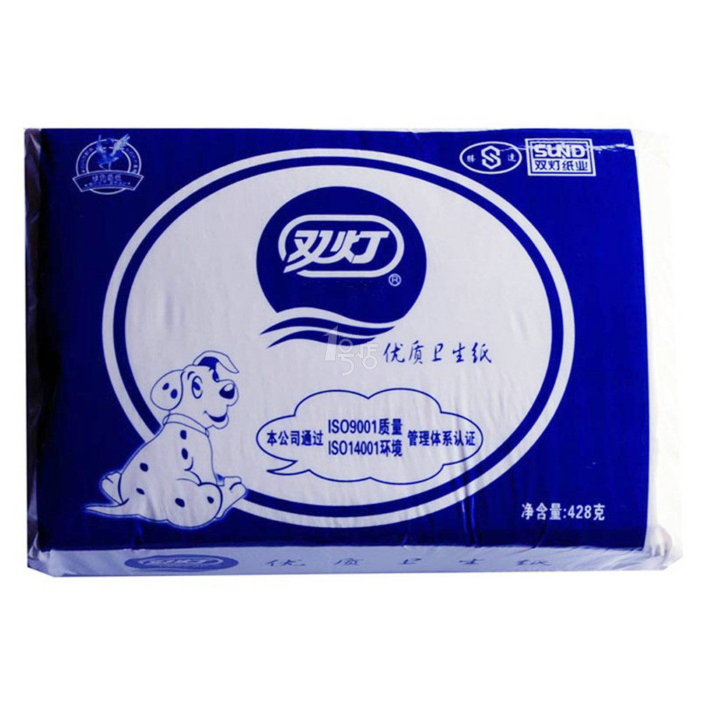 双灯优质卫生纸厕纸平板纸428g 1号店细腻柔软卫生纯天然卫生纸
