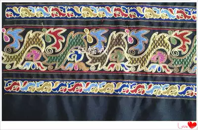 Ethnic accessories wholesale Yunnan impression of the characteristic embroidery lace width 21 5CM