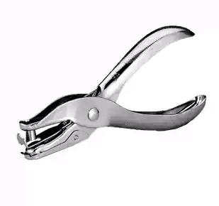 Metal hardware stainless steel leather inner leaf loose leaf leather office simple punching pliers punching machine hole puncher