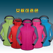 Mùa thu và mùa đông nam và nữ không thấm nước phù hợp với leo núi ấm áp cộng với nhung dày quần áo ngoài trời áo khoác lạnh