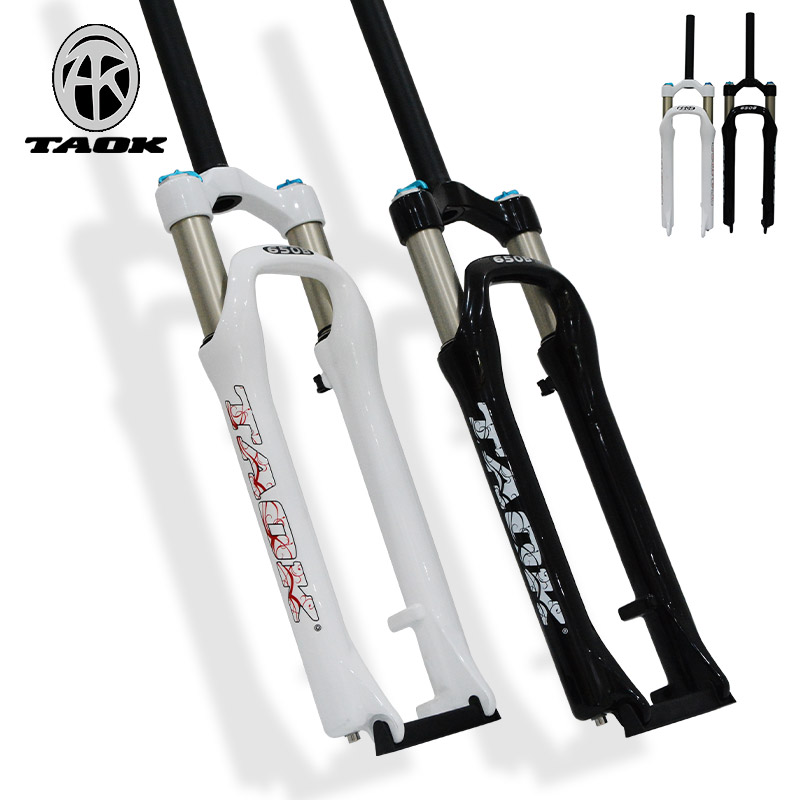 TAOK TAOK mountain bike fork 27 5 inch bicycle air fork disc brake lock death fork 650B shock absorption shock